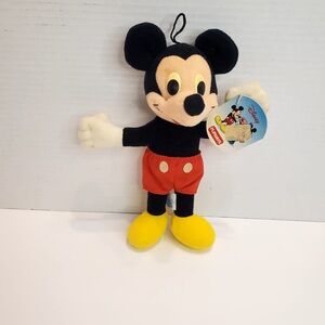 Vintage Disney Mickey Mouse Playskool Plush Toy 9" - 1989 with Tags